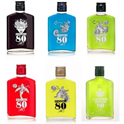 ABSINTHE  80 VAMPIRE ( Black-red-yellow-green-blue-canabbis)